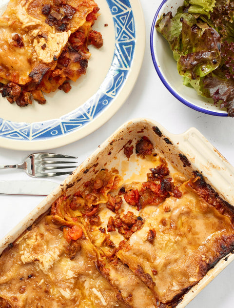 Lasagne met hert
