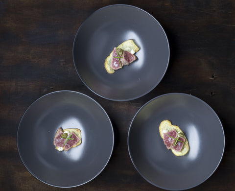 Amuse van ree met truffel