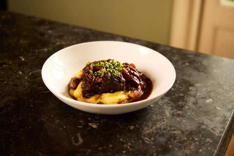 Ossobuco van hertenschenkel a la Milanese