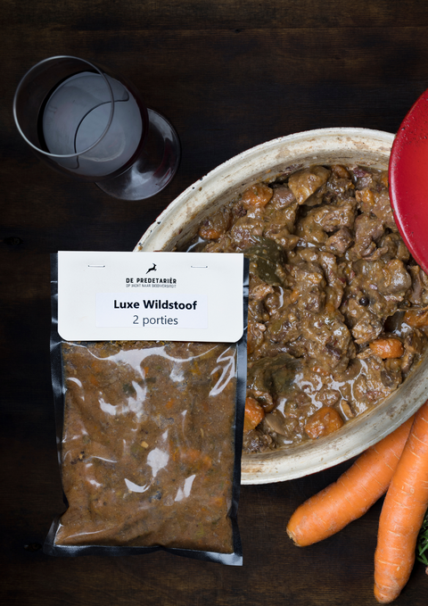 Luxury venison stew made of deer